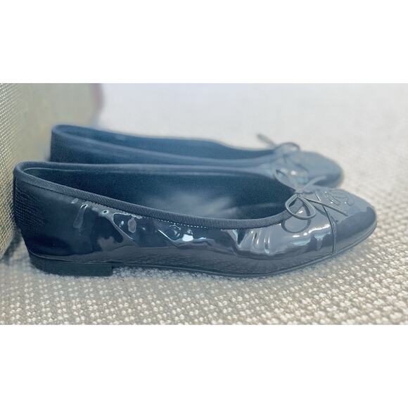 Chanel Patent Leather Blue Ballet Flats - Size 40 - 100% Authentic - Picture 9 of 16